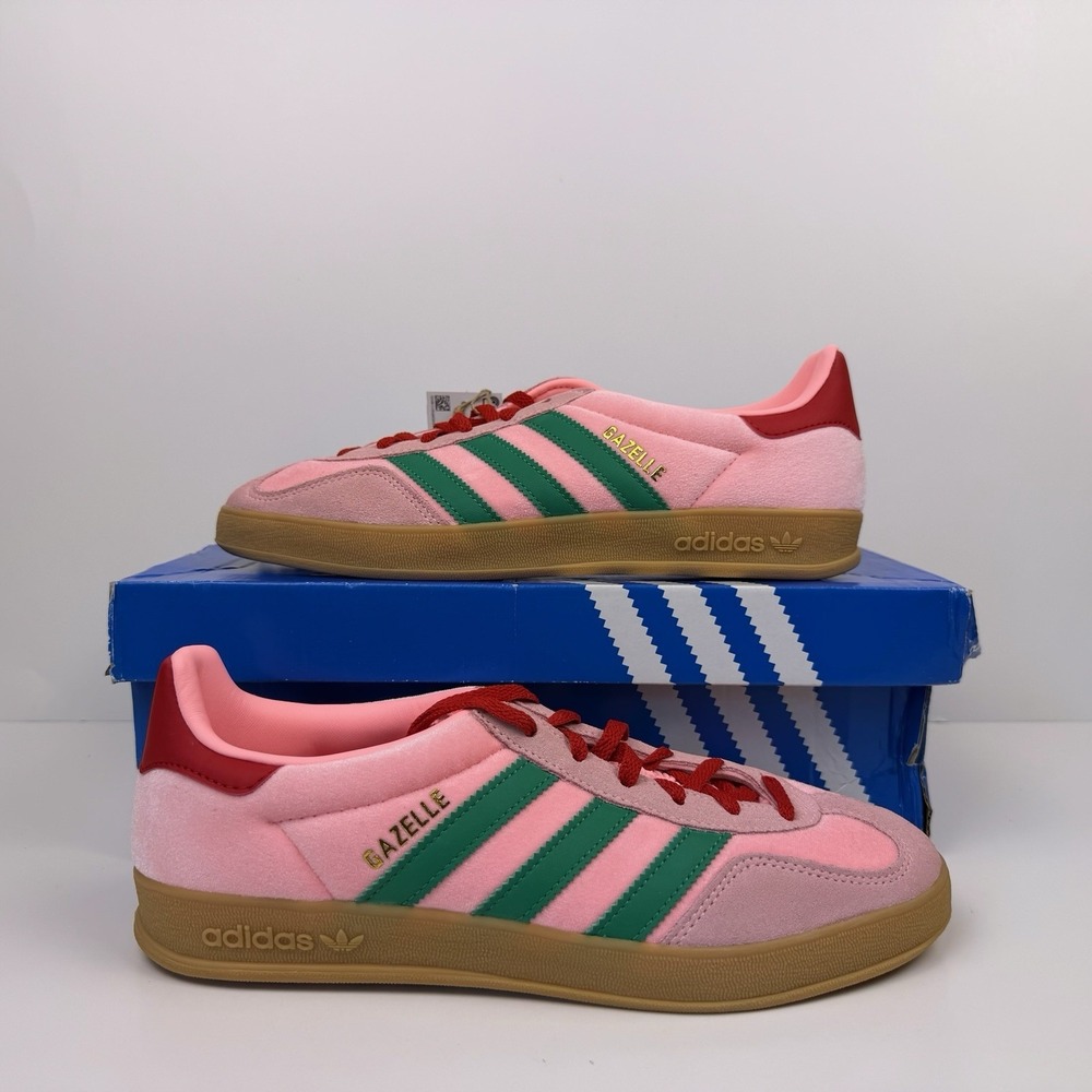 Adidas Gazelle Indoor Sneakers Women's Size 8 Pink/Gum JI2713